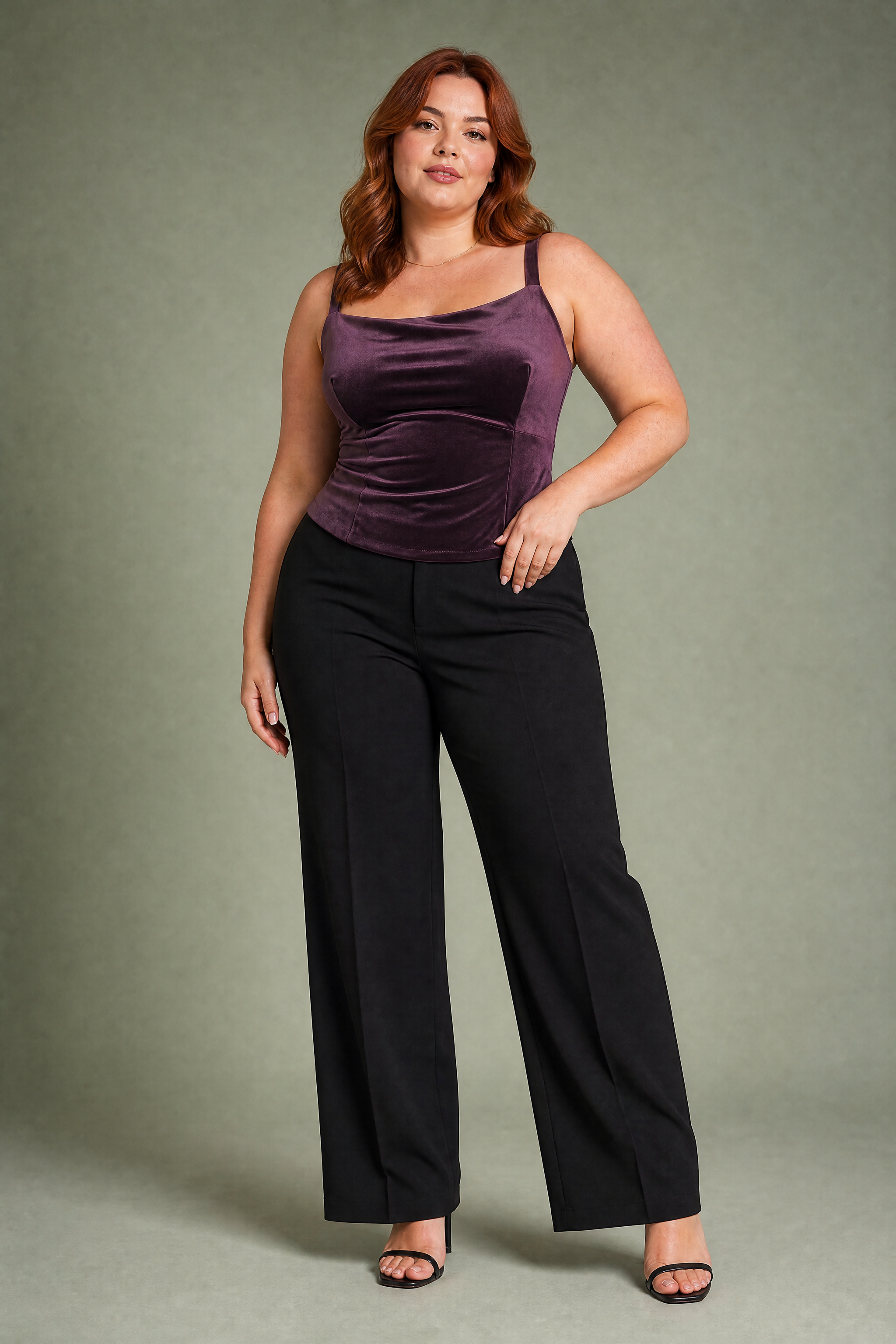 Top prune dos nu à nœuds | Porté sur une silhouette plus ronde | Lounelle Paris