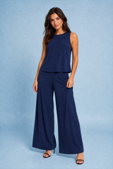 Conjunto de pantalón ancho fluido