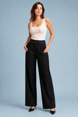 Pantalón ancho de tiro alto