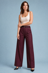 Pantalón ancho de tiro alto