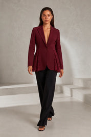 Blazer ajusté à dentelle | Lounelle Paris
