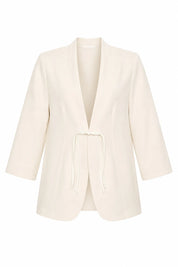 Blazer blanc cassé col châle | Lounelle Paris