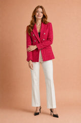 Blazer cruzado de tweed