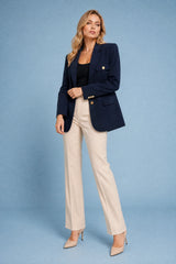 Blazer oversize de doble botonadura