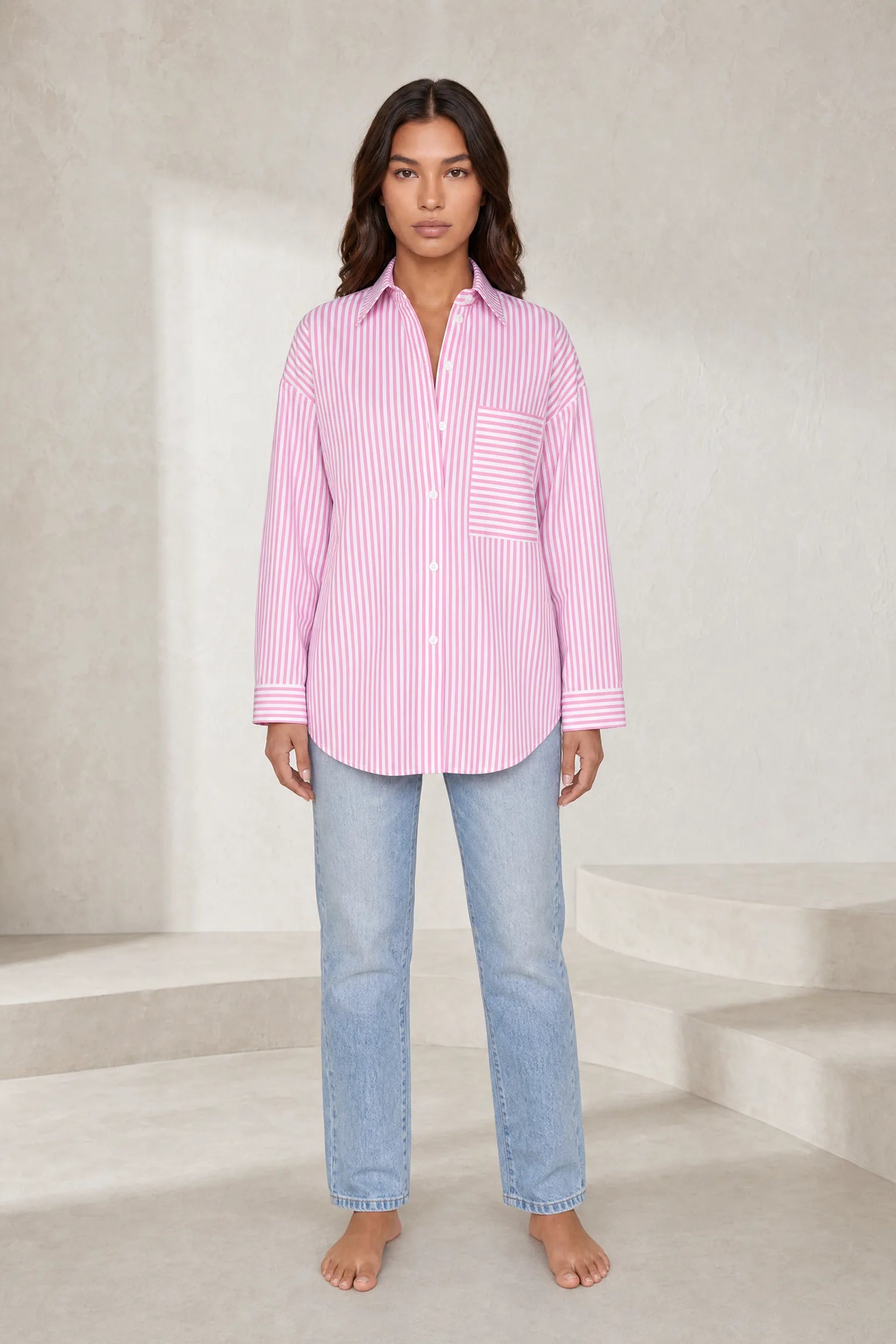 Chemise ample à rayures | Lounelle Paris