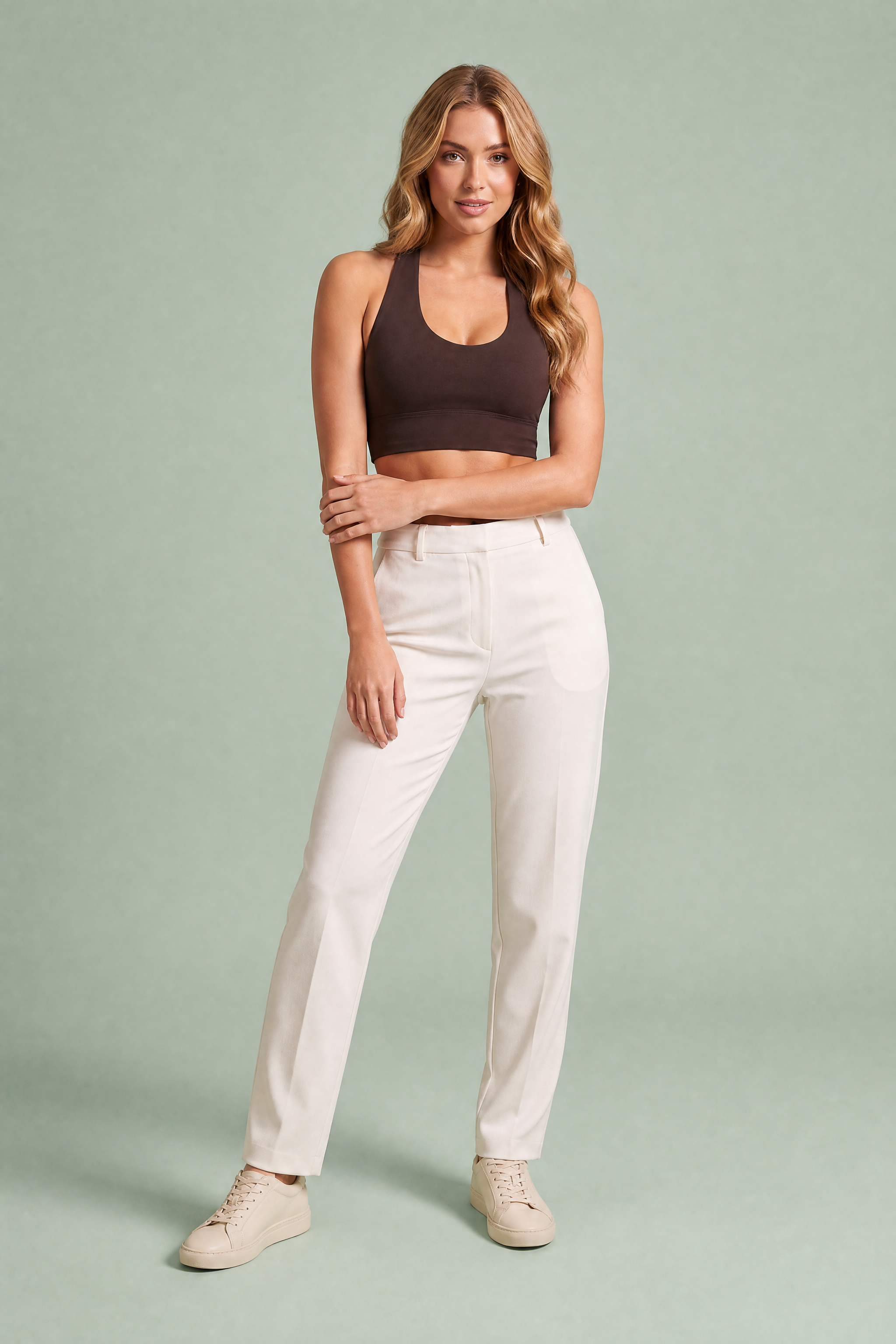 Brassière moulante dos nu | Variante Marron | Lounelle Paris