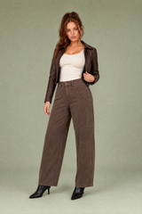 Pantalón cargo holgado de tiro medio