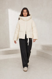 Doudoune courte à capuche oversize | Lounelle Paris