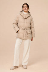 Chaqueta larga con capucha