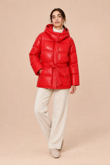Chaqueta larga con capucha