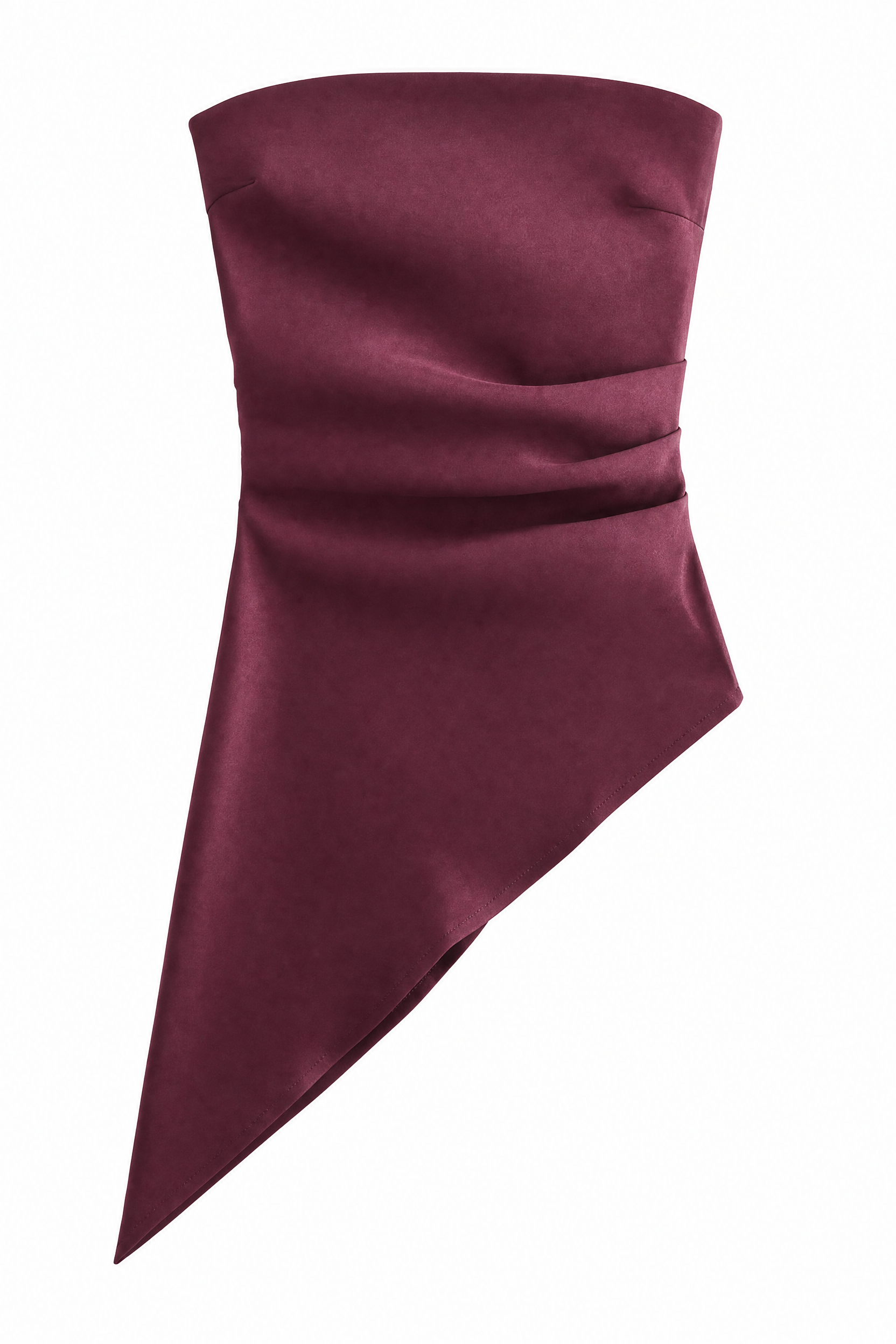 Top bustier froncé asymétrique | Lounelle Paris