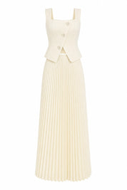Ensemble abricot encolure carrée | Lounelle Paris