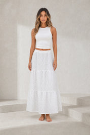 Ensemble blanc à imprimé floral | Lounelle Paris