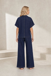 Ensemble denim bleu marine ample | Lounelle Paris