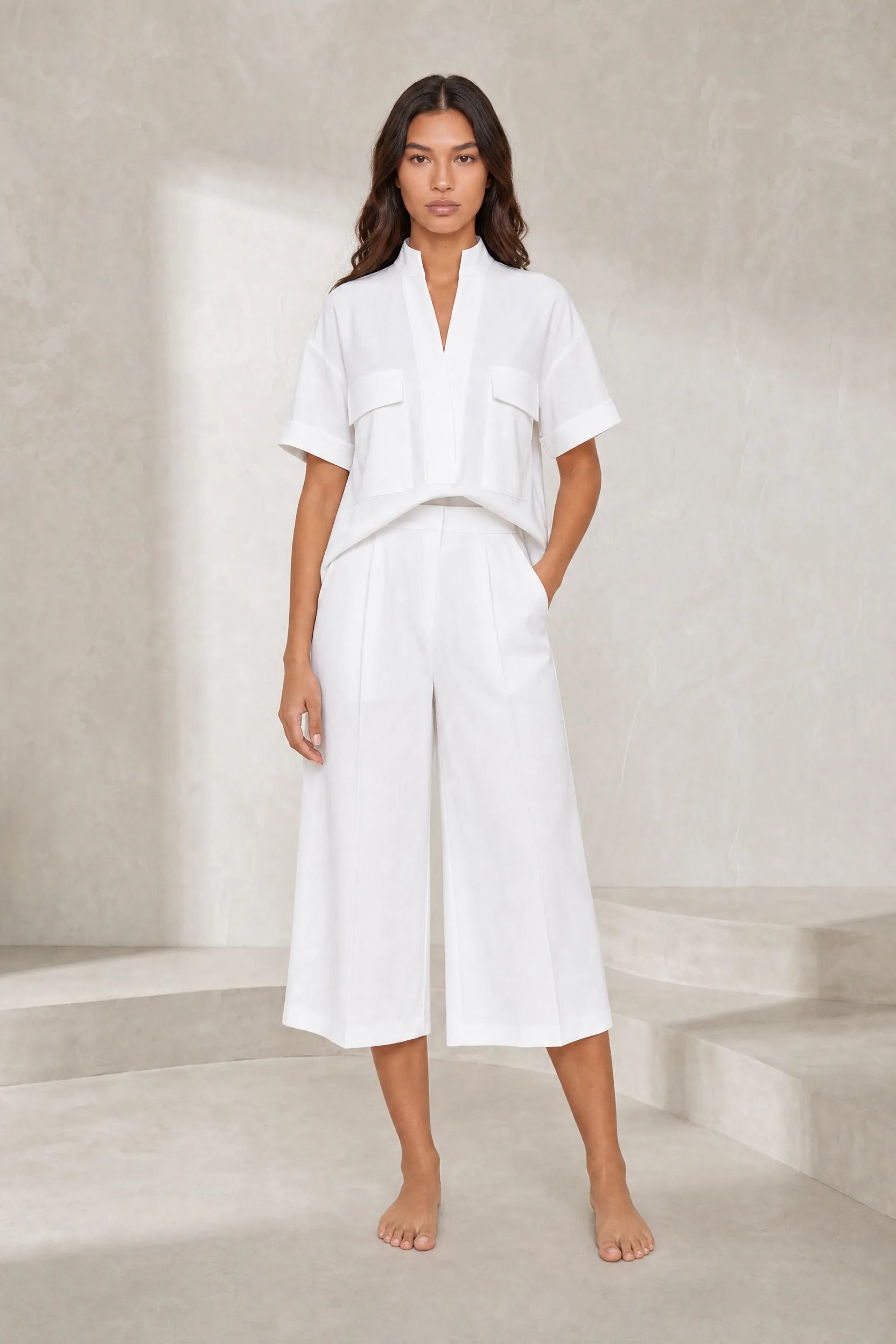 Ensemble deux pièces ample col V | Lounelle Paris