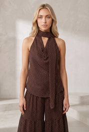 Ensemble fluide à pois dos nu | Lounelle Paris