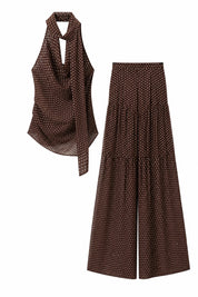 Ensemble fluide à pois dos nu | Lounelle Paris