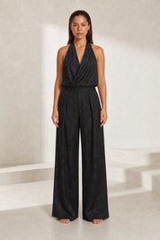 Ensemble noir col licou dos nu | Lounelle Paris