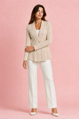 Chaqueta blazer texturizada ajustada
