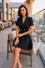 Robecol tailleur double boutonnage | Variante Noir - Lifestyle | Lounelle Paris