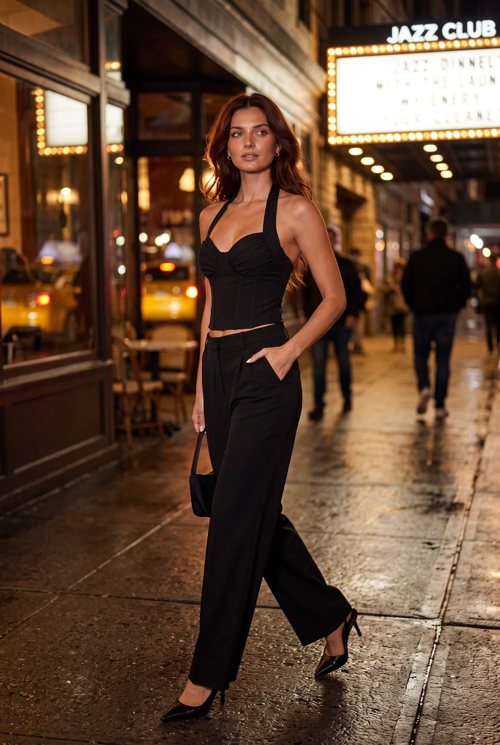 Crop top corset licou décolleté en cœur | Variante Noir - Lifestyle | Lounelle Paris