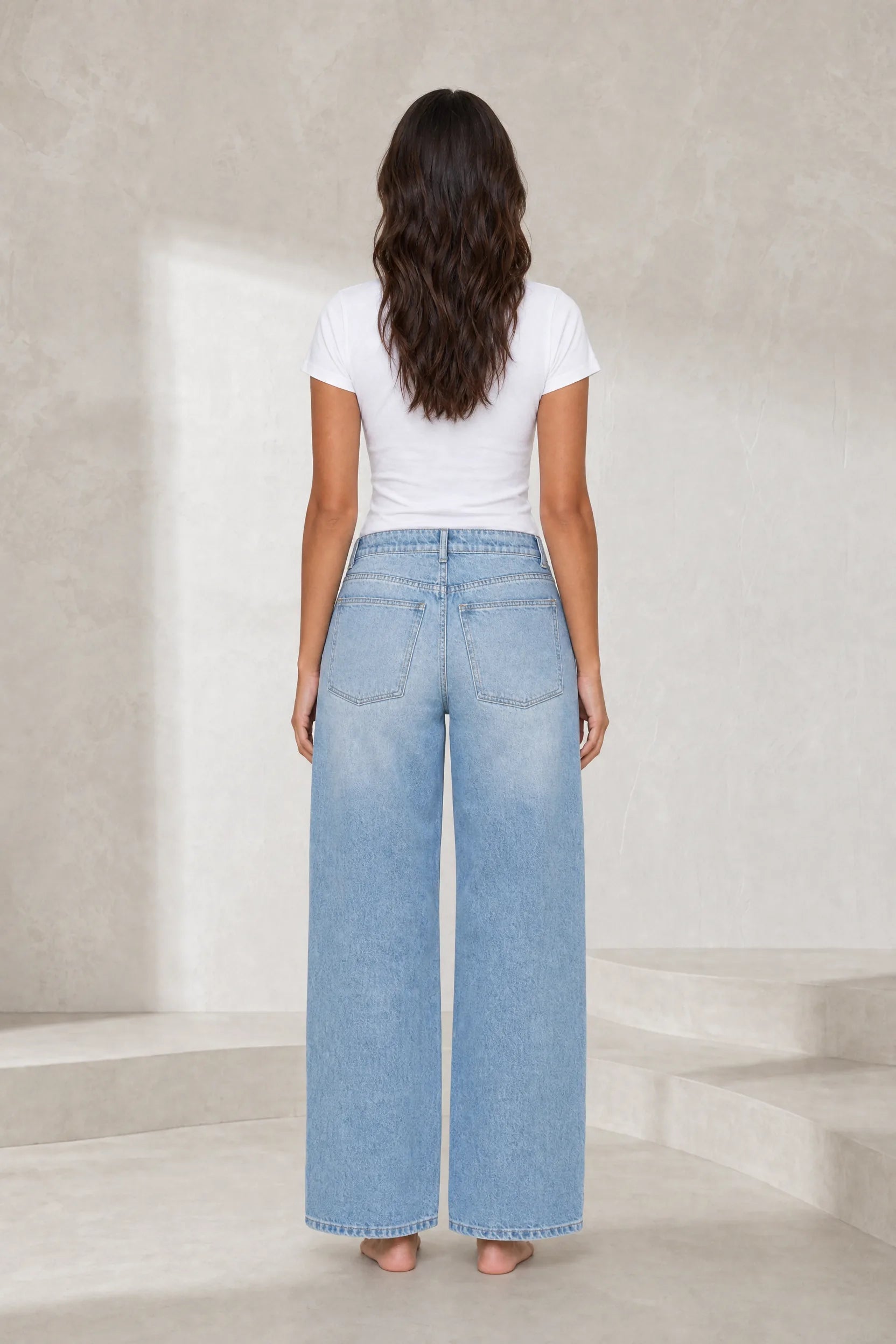 Jean ample taille mi-haute | Lounelle Paris