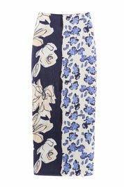 Jupe midi imprimée taille haute | Lounelle Paris