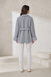 Manteau court ample col châle | Lounelle Paris