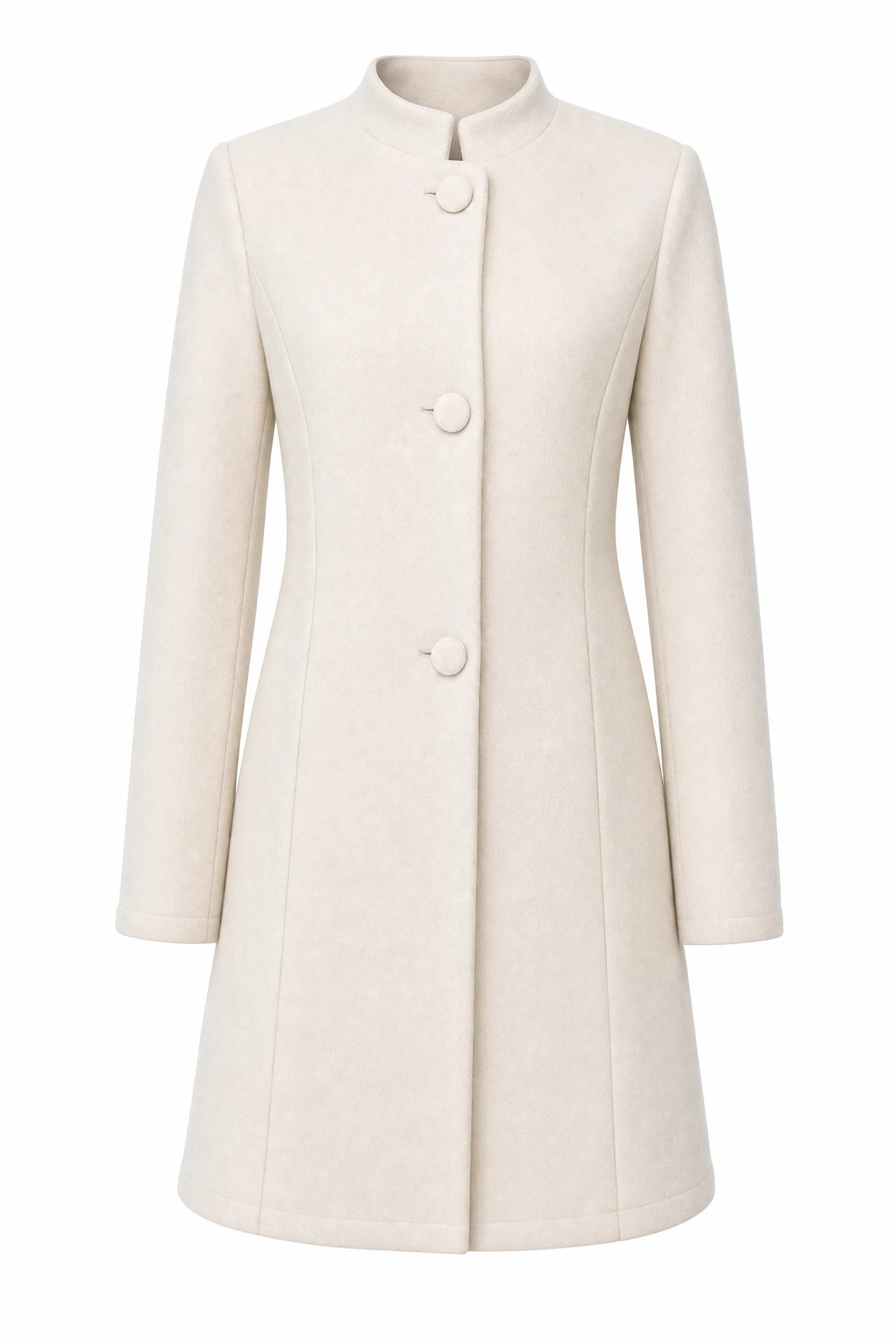 Manteau mi-long à col montant | Lounelle Paris