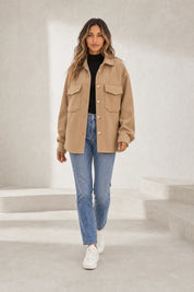 Manteau mi-long ample à revers | Lounelle Paris
