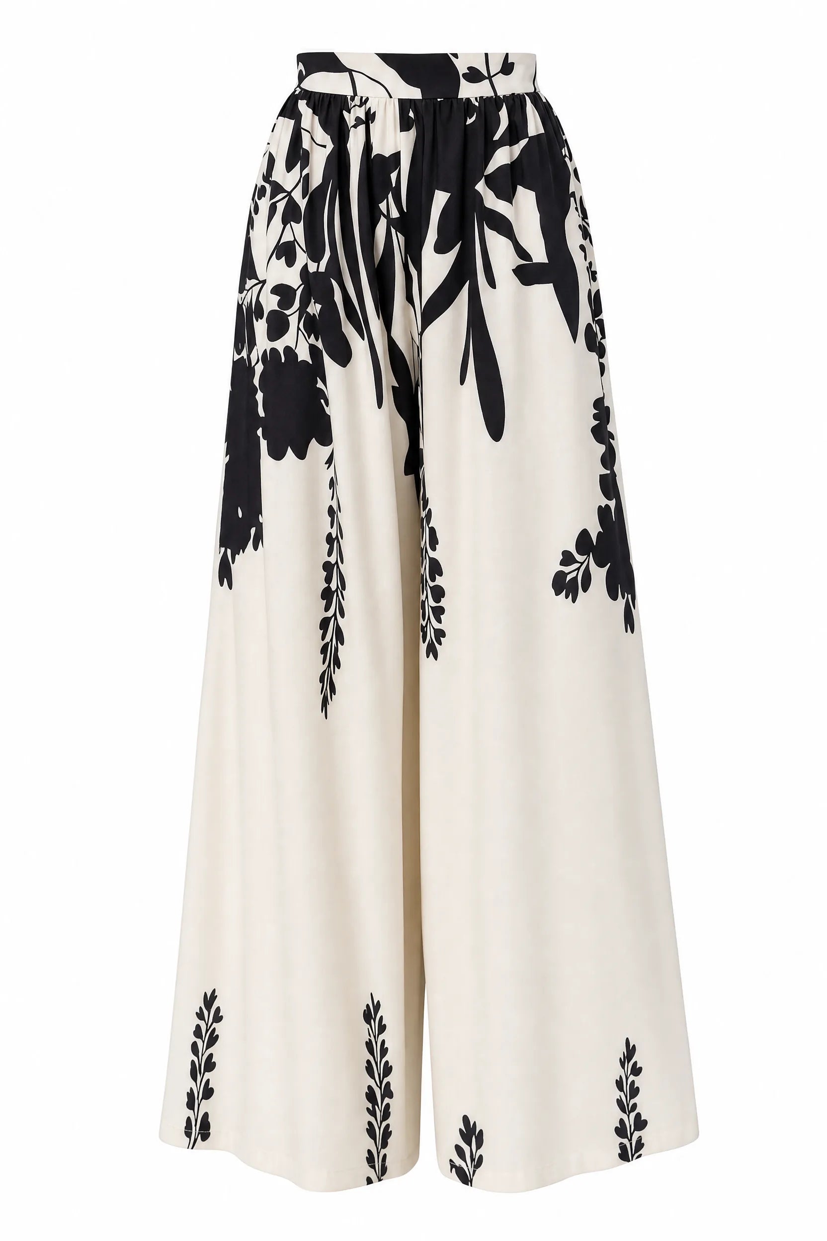 Pantalon large à imprimé floral | Lounelle Paris