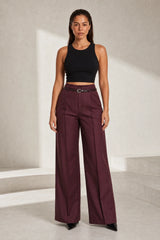 Pantalón ancho de talle alto