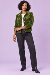 Sobrecamisa verde oliva con bolsillos utilitarios