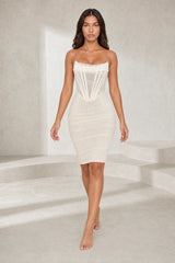 Robe bandeau effet corset