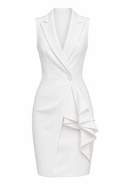 Robe col blazer sans manches | Lounelle Paris