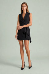 Vestido sin mangas cuello blazer