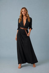 Vestido camisero con cinturón