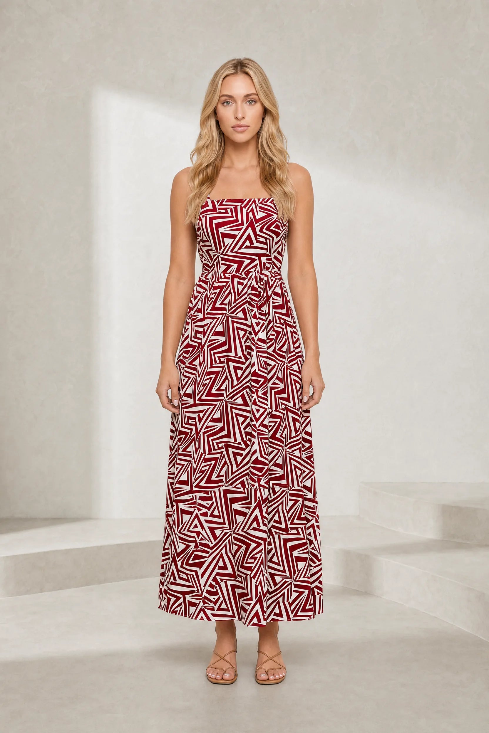 Robe longue bordeaux dos nu | Lounelle Paris