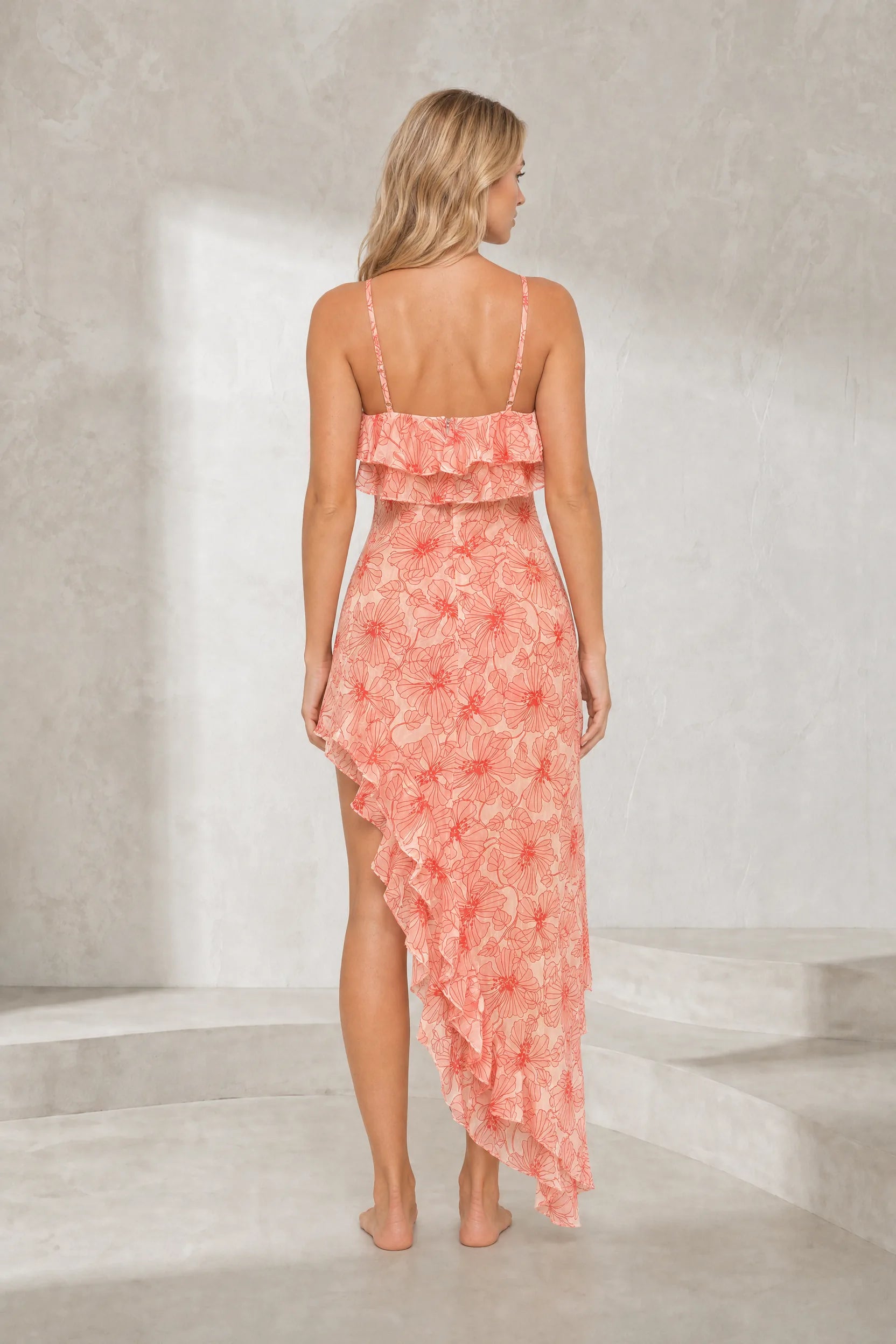 Robe longue bretelles croisées | Lounelle Paris