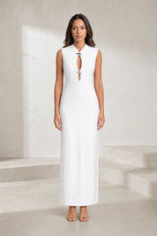 Robe longue moulante ajourée | Lounelle Paris
