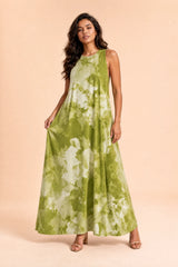 Vestido largo tie-dye