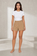 Short ample tailleur plissé