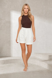 Short bermuda ample taille haute | Lounelle Paris
