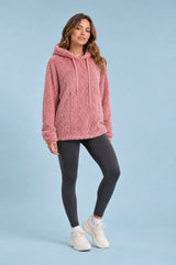 Sudadera con capucha holgada afelpada