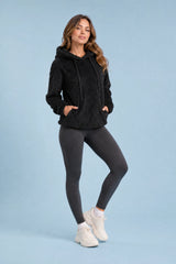 Sudadera con capucha holgada afelpada
