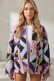 Veste matelassée imprimée ample | Lounelle Paris